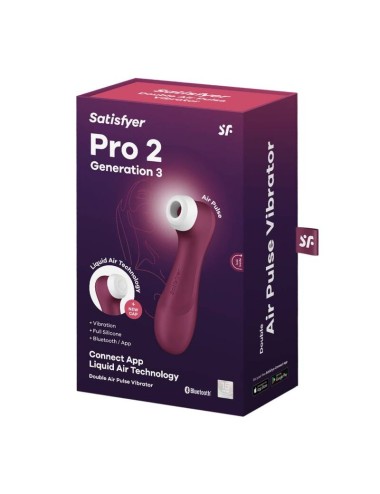 SATISFYER PRO 2 GENERACI N 3 - VIN ROUGE  BLUETOOTH &  APP