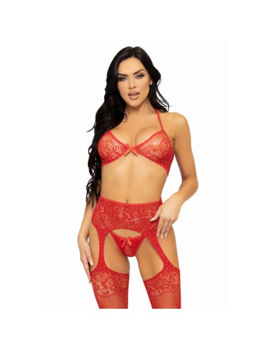 LEG AVENUE ENSEMBLE TROIS PIÈCES SOUTIEN-GORGE