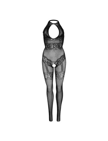 BODYSTOCKING RÉSILLE SANS COUTURES LEG AVENUE TAILLE UNIQUE - NOIR