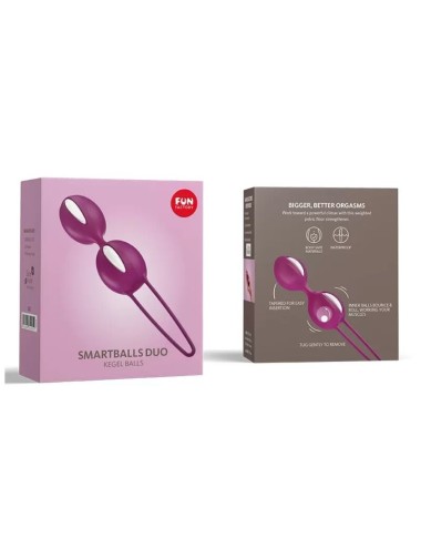 FUN FACTORY - DUO DE SMARTBALLS BLANC/RAISIN