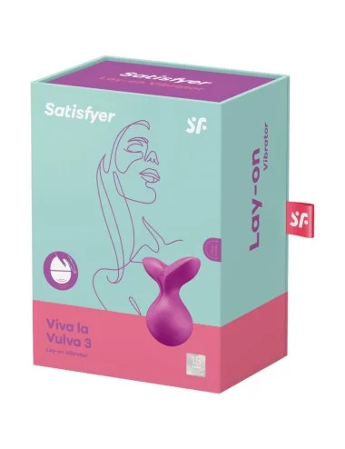VIBRATEUR SATISFYER VIVA LA VULVA 3 LAY-ON - VIOLET