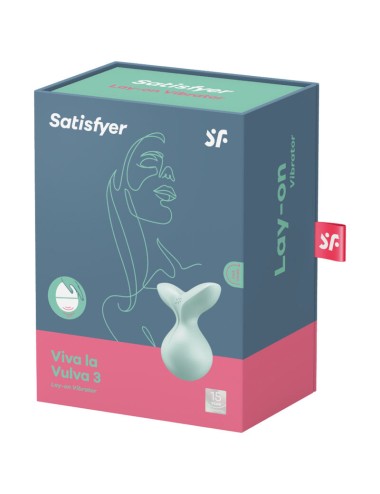 VIBRATEUR SATISFYER VIVA LA VULVA 3 LAY-ON - VERT