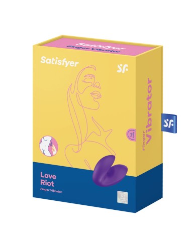 VIBRATEUR À DOIGTS SATISFYER LOVE RIOT - VIOLET