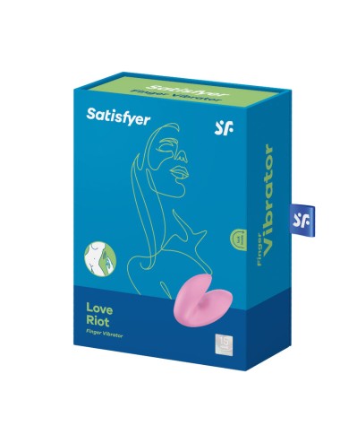 VIBRATEUR À DOIGTS SATISFYER LOVE RIOT - ROSE