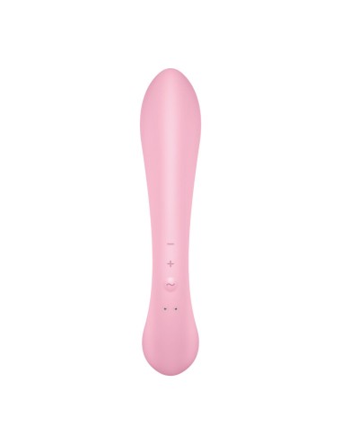 SATISFYER TRIPLE OH HYBRID VIBRATION - ROSE