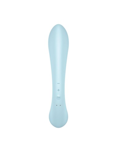 SATISFYER TRIPLE OH HYBRID VIBRATION - BLEU