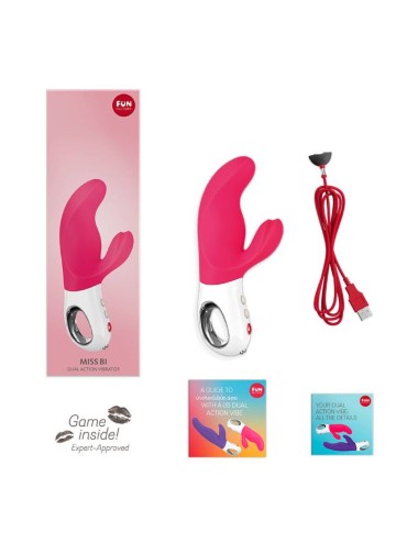 FUN FACTORY - MISS BI DUAL VIBRATOR PINK WHITE