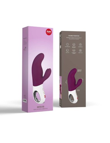 FUN FACTORY - MISS BI DUAL VIBRATOR GRAPE WHITE