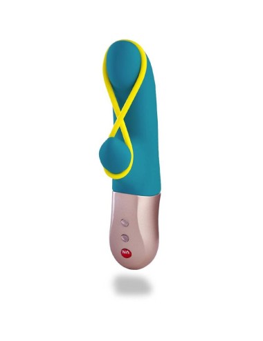 FUN FACTORY - AMORINO MINI VIBRATOR PETROL & NEON YELLOW