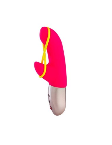 FUN FACTORY - AMORINO MINI VIBRATOR PINK & NEON YELLOW