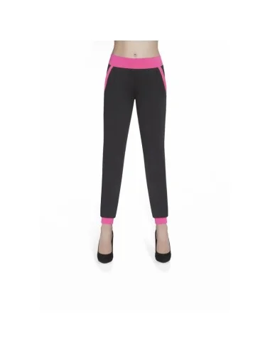 Hannah pantalon noir rose