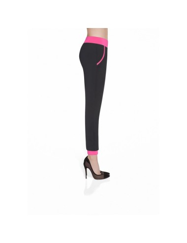 Hannah pantalon noir rose