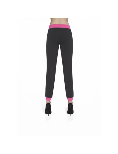 Hannah pantalon noir rose