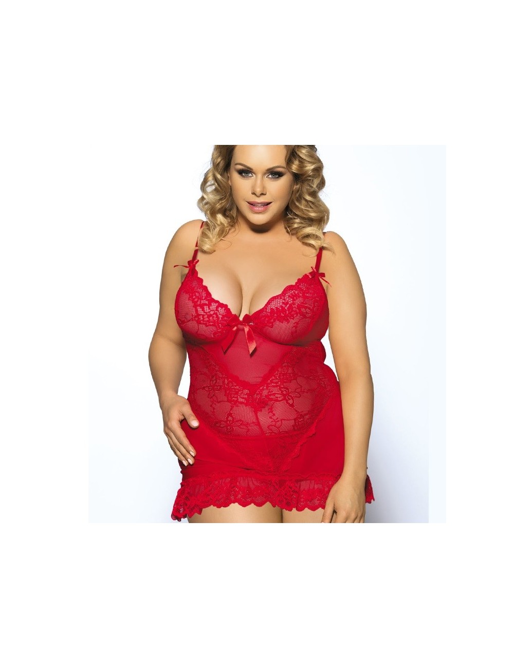 Nuisette dentelle rouge Nuisette dentelle rouge