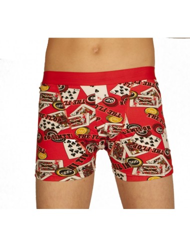 Boxer poker rouge