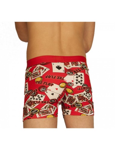 Boxer poker rouge