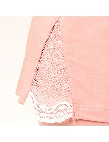 Pyjama court corail