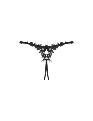 OBSESSIVE - STRING SANS FOURRE-TOUT CELIA NOIR XL/XXL