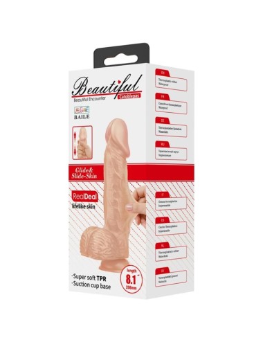 MAGNIFIQUE RENCONTRE CATOBLEPAS DILDO RÉALISTE ET SOUPLE 20,6 CM - FLESH