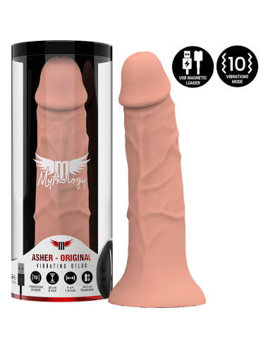 MYTHOLOGY ASHER DILDO ORIGINAL M - VIBRATEUR WATCHME TECHNOLOGIE SANS FIL COMPATIBLE