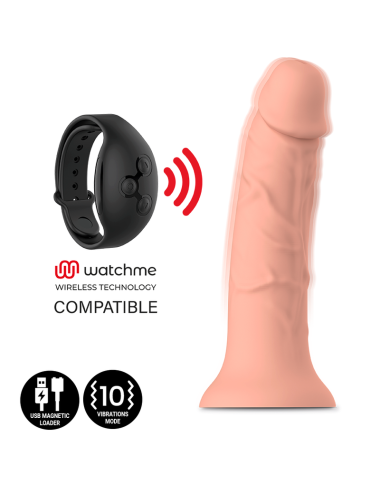 MYTHOLOGY ASHER DILDO ORIGINAL M - VIBRATEUR WATCHME TECHNOLOGIE SANS FIL COMPATIBLE