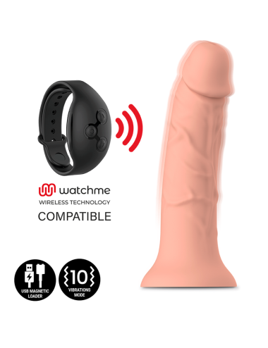 MYTHOLOGY ASHER DILDO ORIGINAL S - VIBRATEUR WATCHME TECHNOLOGIE SANS FIL COMPATIBLE