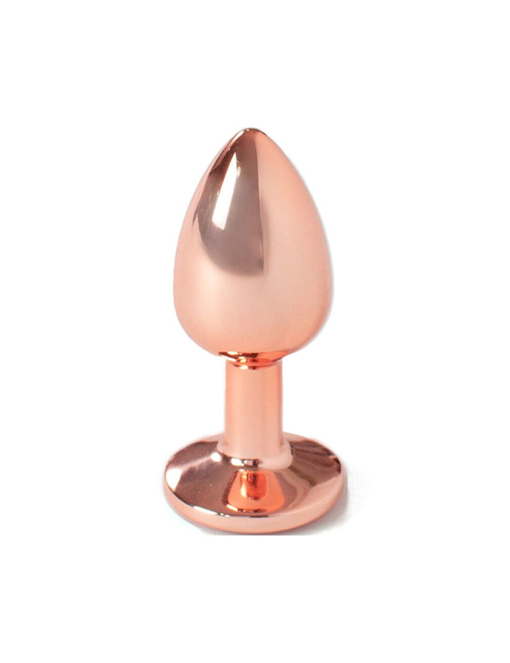 SECRET PLAY - PLUG ANAL MÉTALLIQUE OR ROSE PETIT TAILLE 7 CM