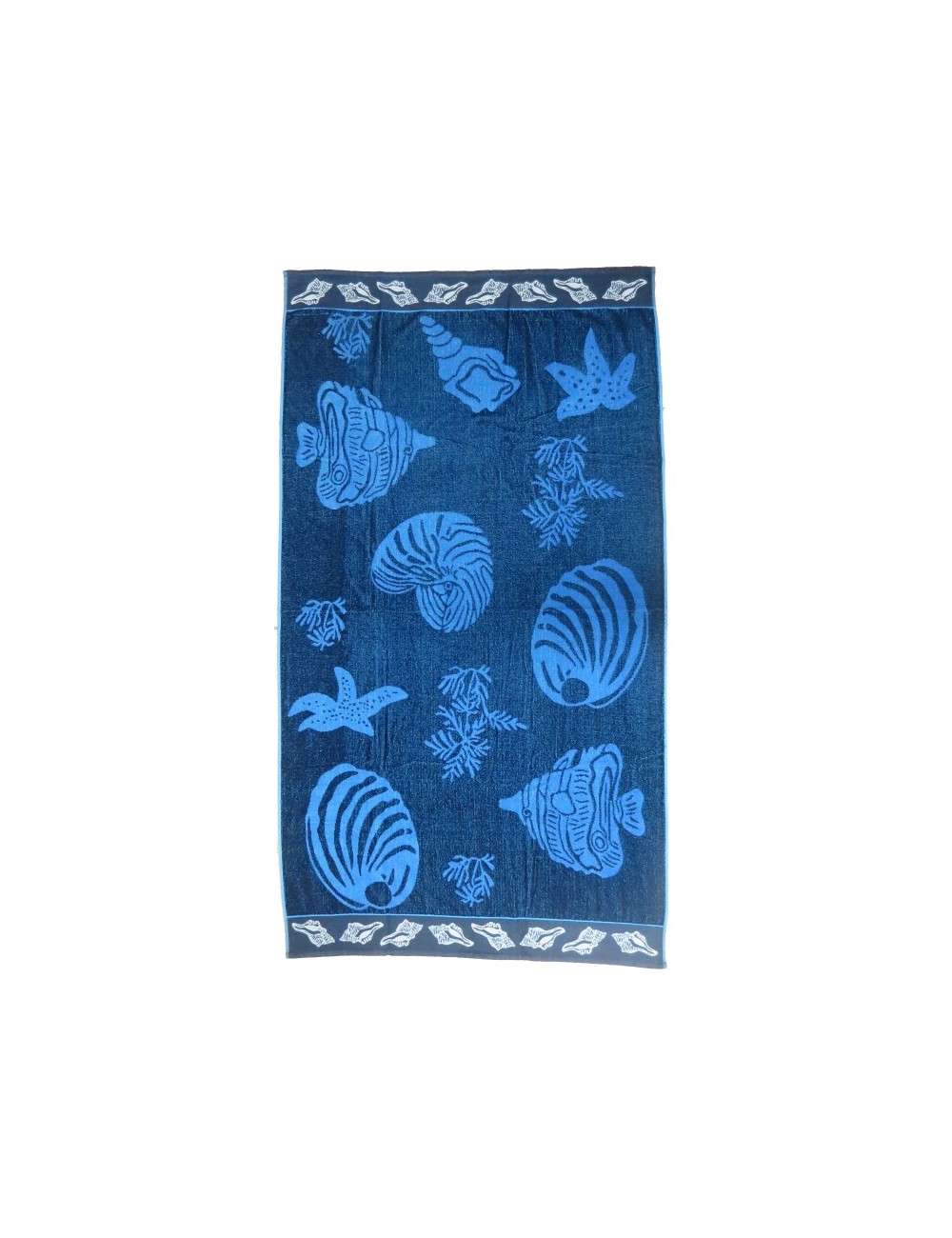 Serviette de plage poissons bleus