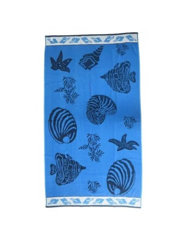 Serviette de plage poissons bleus