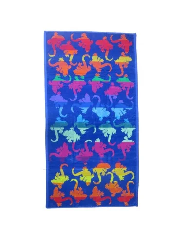 Serviette de plage salamandre multicolore