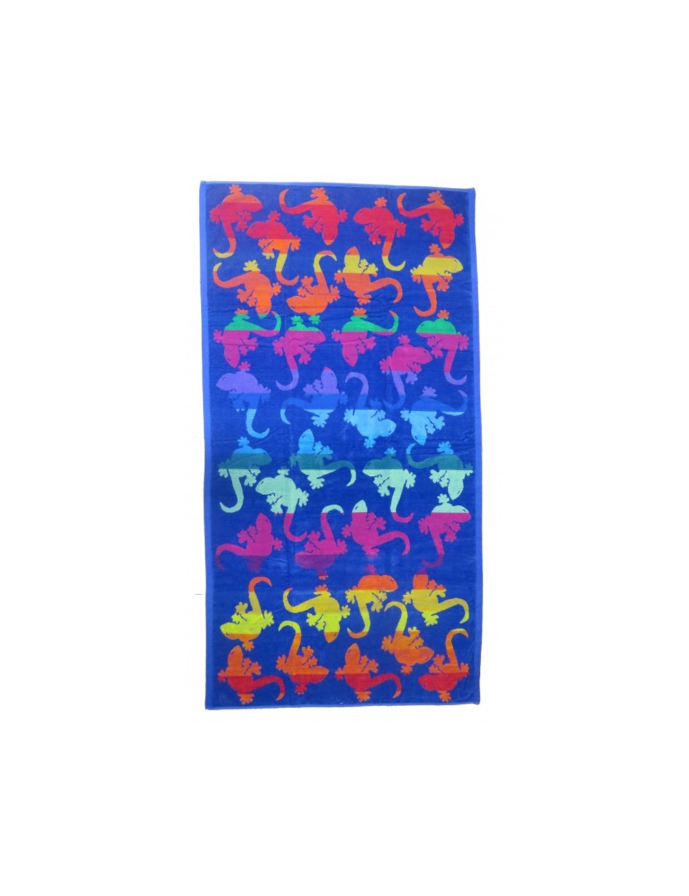 Serviette de plage salamandre multicolore