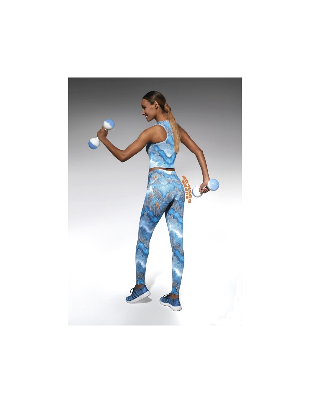 Energy legging sport bleu