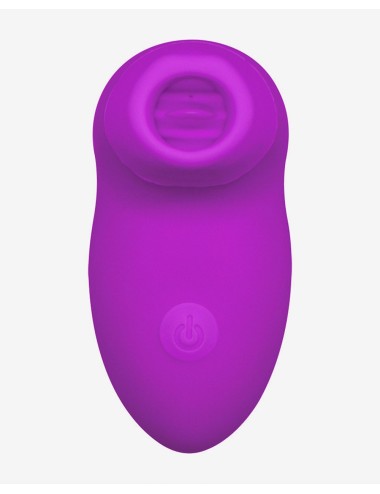 Stimulateur clitoridien avec 2 embouts interchangeable succion et langue - boz-058pur