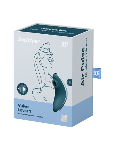 Vulva Lover Stimulateur et vibromasseur Satisfyer - Bleu