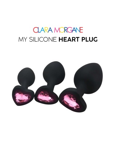 My Silicone Heart Plug - Gem rose