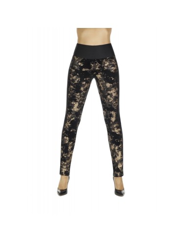 Valentina legging noir et or