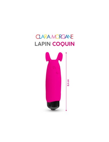 Mini vibromasseur Lapin Coquin Clara Morgane - Rose