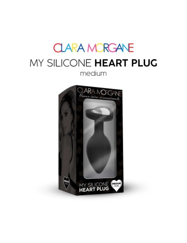 My Silicone Heart Plug - Noir