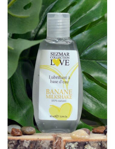 Lubrifiant à base d'eau 100% naturel Banane Milkshake 90 ml - SEZ083