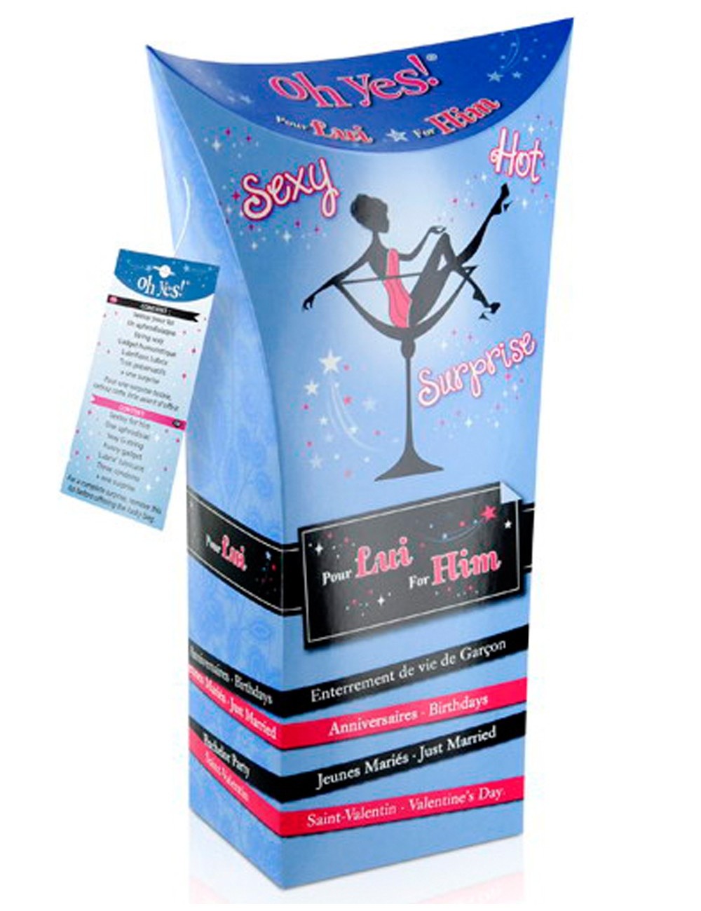 Boîte cadeau sexy homme sextoys string preservatif lubrifiant - CC597198