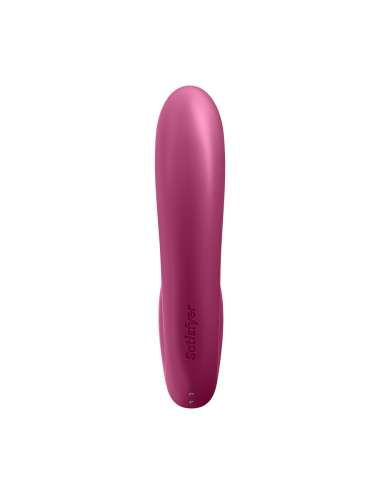 2 en 1 Vibromasseur point G avec stimulateur clitoris connecté USB rouge Sunray Satisfyer - CC597807