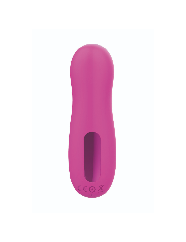 Stimulateur de clitoris par vibrations sur membrane rechargeable USB rose 10 Vitesses De Voyage - ZK003CPNK