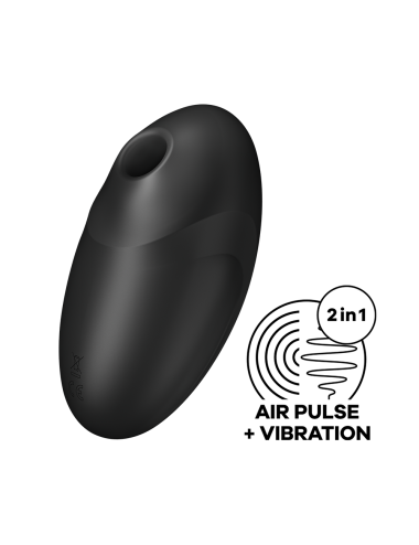 Stimulateur clitoridien par air pulsé et vibration noir USB Vulva Lover 3 Satisfyer - CC597827
