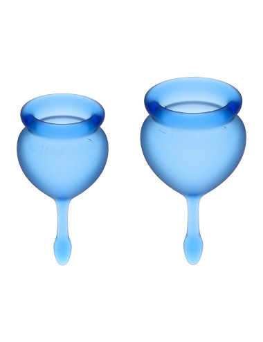 2 coupes menstruelles Satisfyer Dark Bleu FEEL GOOD - CC597822