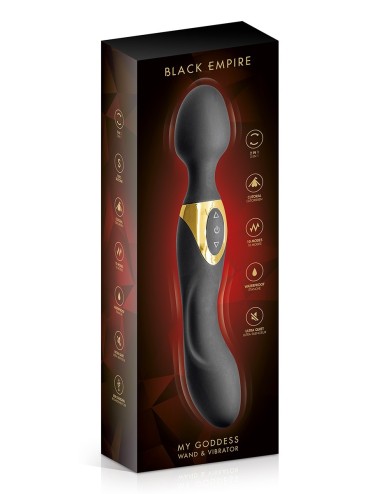 Vibromasseur wand 2 en 1 My Goddess - Black Empire