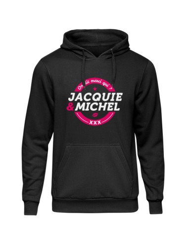 Sweat à capuche JM logo rond