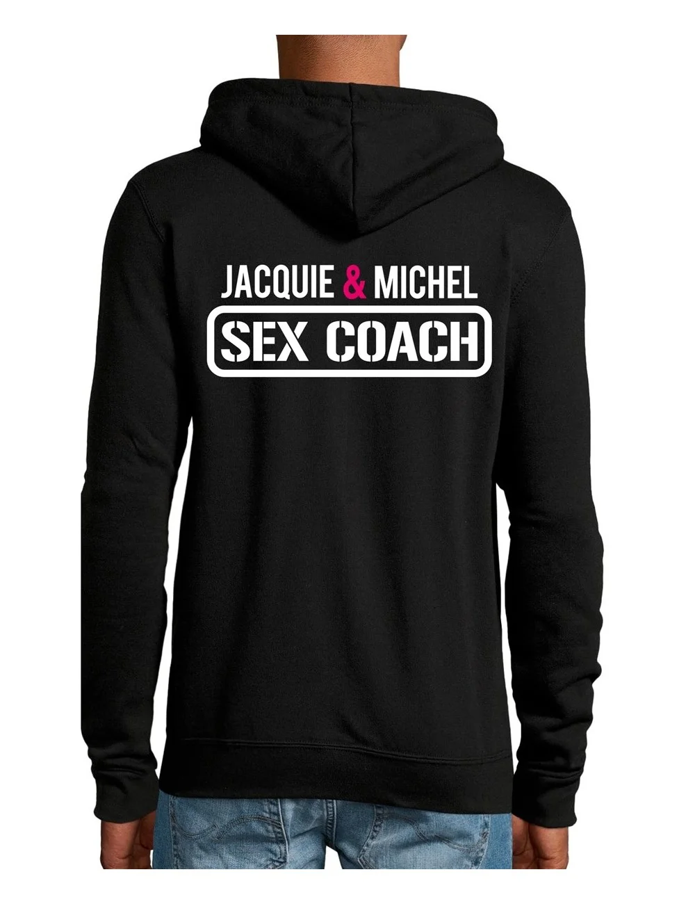 Veste à capuche JM Sex coach Veste à capuche JM Sex coach