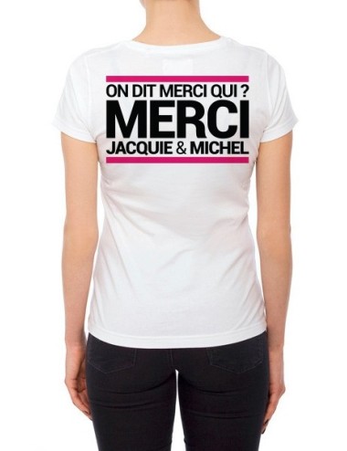 Tee-shirt  JM blanc - spécial  femme