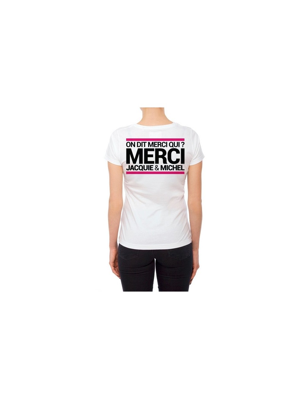 Tee-shirt  JM blanc - spécial  femme