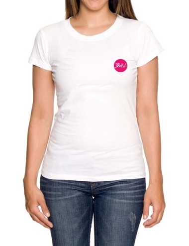 Tee-shirt  JM blanc - spécial  femme